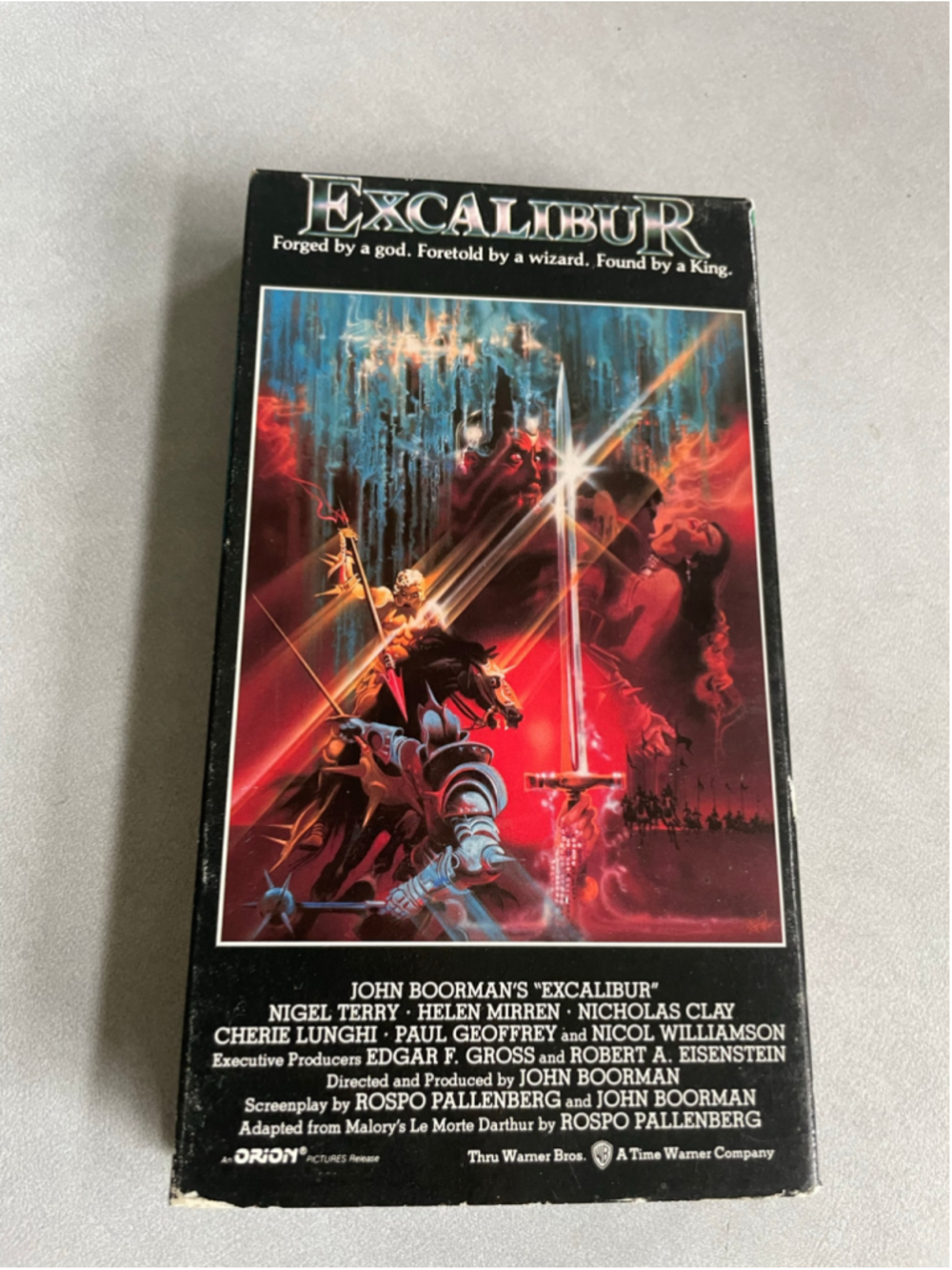 Excalibur (1981) Vintage VHS Movie - Warner Home Video - vintage super rare